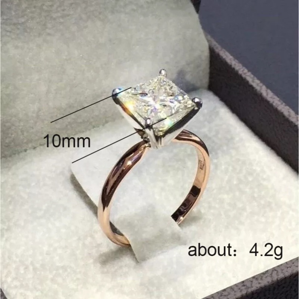 New Rose Gold Stamped 925 Gorgeous Ring - Picture 2 of 5
